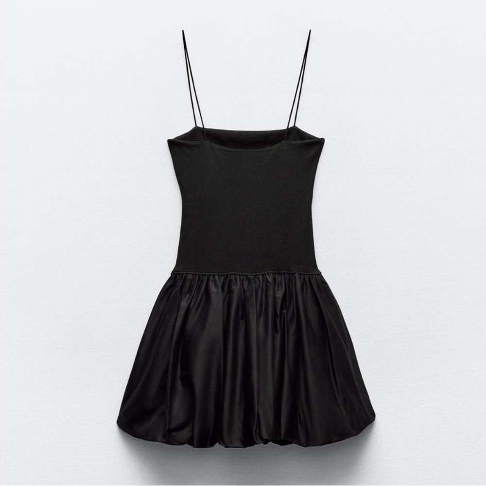 Zara Black Spaghetti Strap Dress